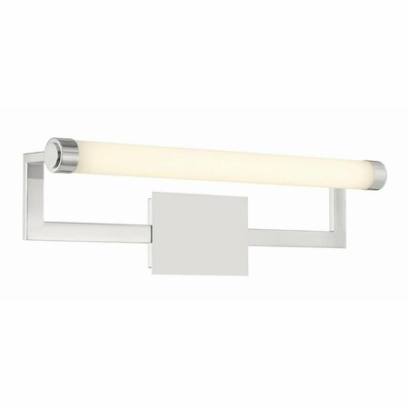 CRYSTORAMA Clinton 1 Light Polished Nickel Bathroom Vanity CLT-7201-PN